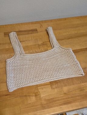 Urban Outfitters Crotched Cream Bralette